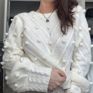 Cream Forever 21 Sweater
